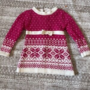Heirloom by Polly Flinders girls Knit Long-Sleeve Fair Isle Dress 3m